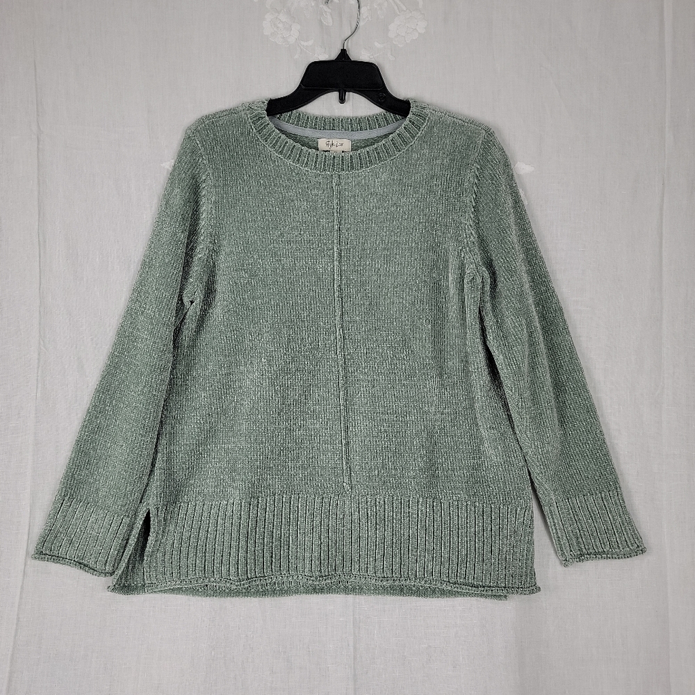 Style & Co. Women's Chenille Sweater Long Sleeve Esmeralda 100% Polyester Sz Pxl